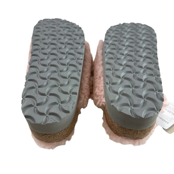 Birkenstock Papillio Arizona Big Buckle Slides in Teddy Crystal Rose Size 37/ L6 - Picture 11 of 16